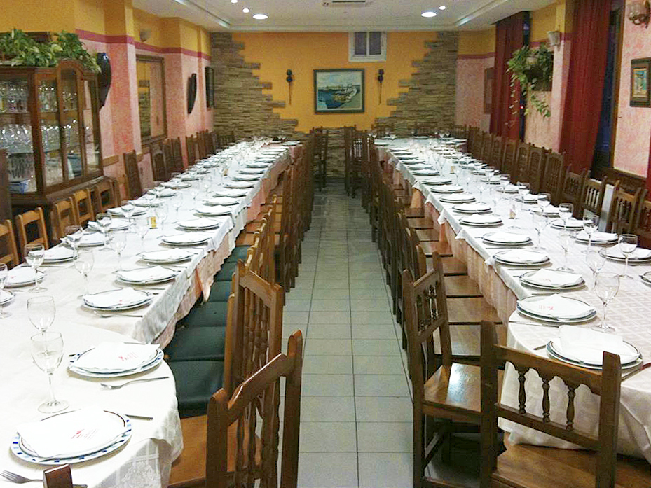 Mesa de un menĂș grupo Restaurante mesĂłn do marisco Grupos